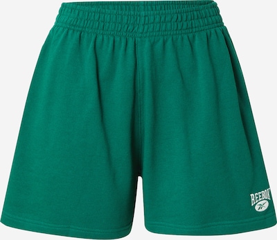 Pantaloni sportivi Reebok di colore verde scuro / bianco, Visualizzazione prodotti