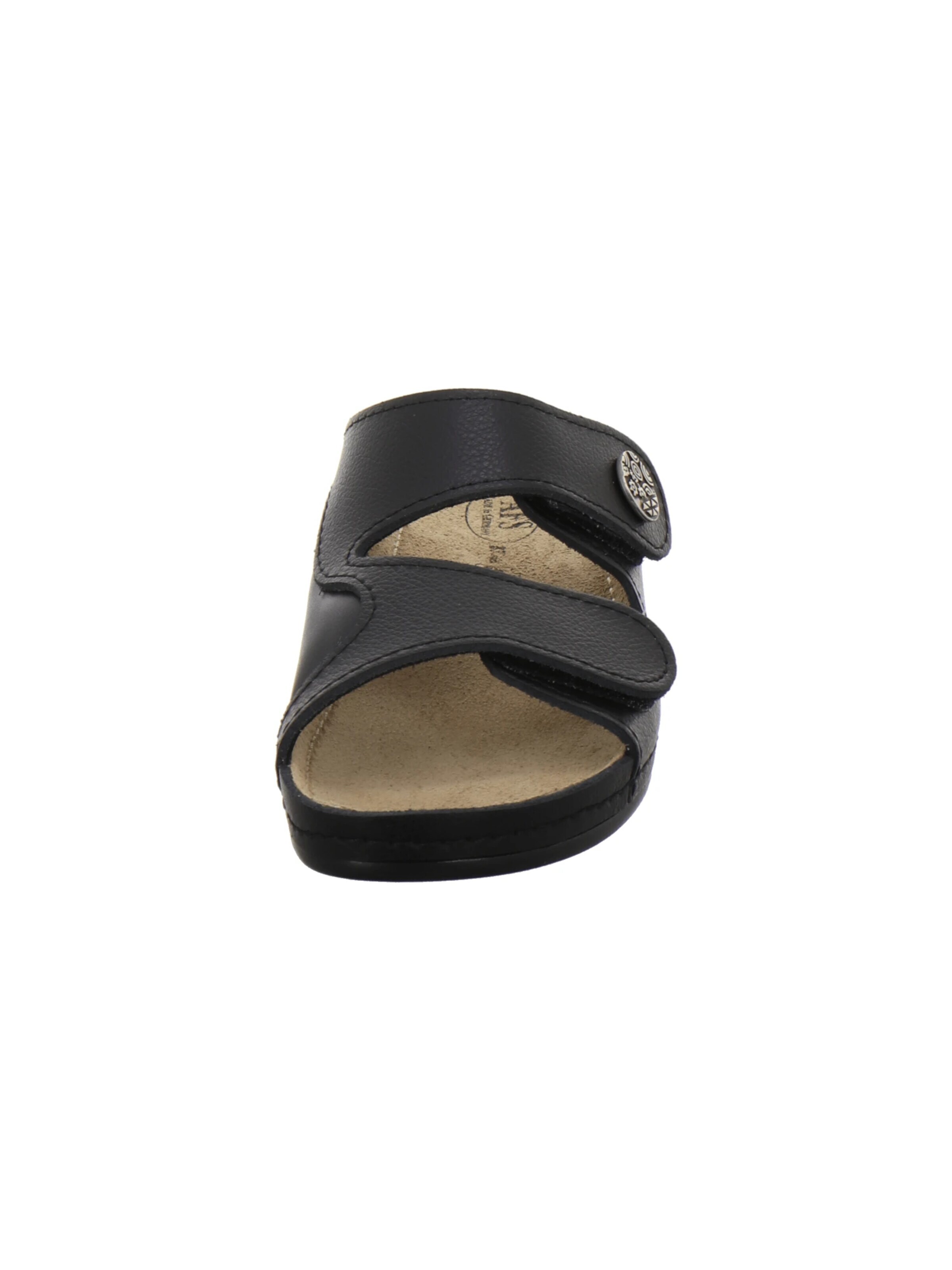 AFS-Schuhe - Zapatos abiertos 'Pantolette Damen Hallux schwarz' en negro