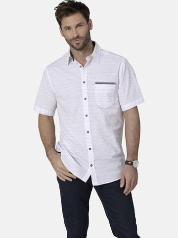 BABISTA Regular fit Button Up Shirt ' Sorianez ' in White: front