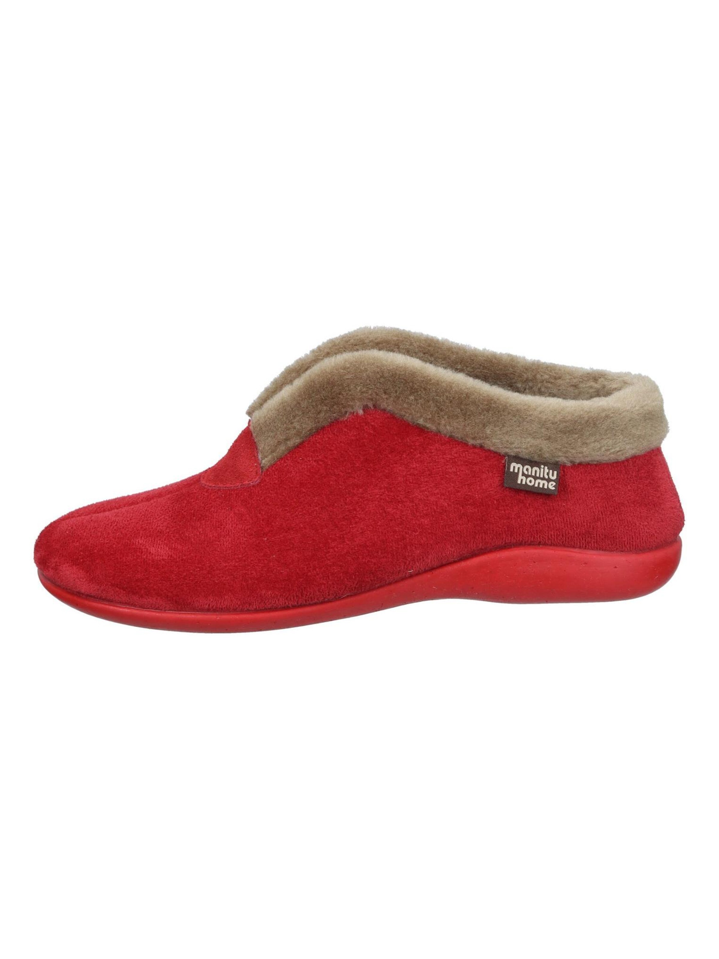 Manitu-Home Slippers in Red