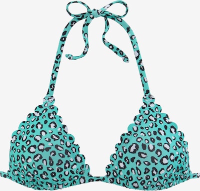 LASCANA Bikinitoppi koossa 65-70/A/B värissä marine / minttu / roosa, Tuotenäkymä