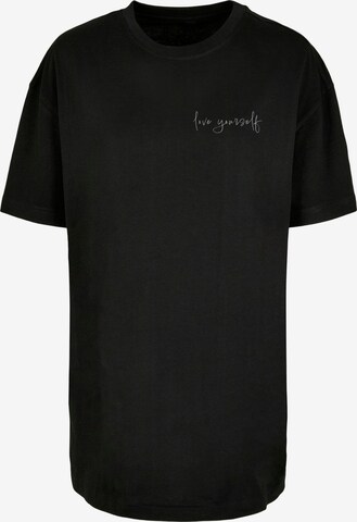 Maglia extra large 'Love Yourself' di Merchcode in nero: frontale