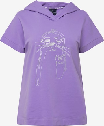 LAURASØN Sweatshirt in Purple: front