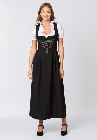 STOCKERPOINT Dirndl 'Amber' in Zwart: voorkant