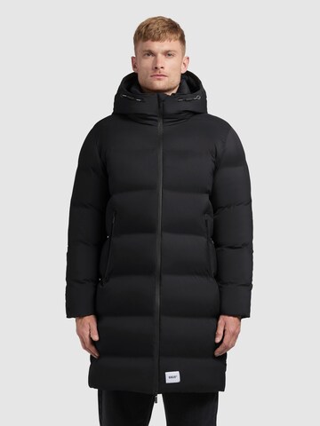 Manteau d’hiver 'Caius 2' khujo en noir : devant