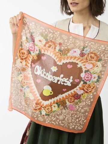 CODELLO Traditional shawl in Brown