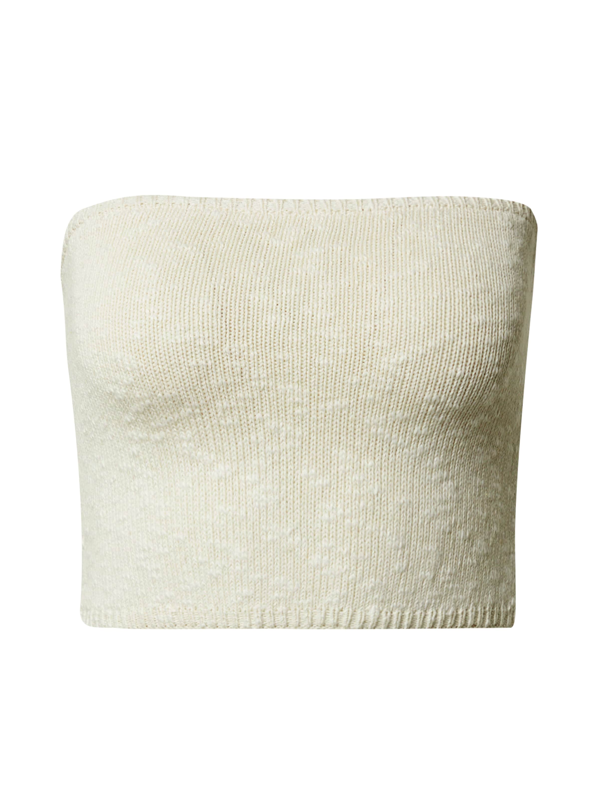 ABOUT YOU x Marie von Behrens Вязаный топ &#x27;Cecile&#x27; в Бежевый: спереди