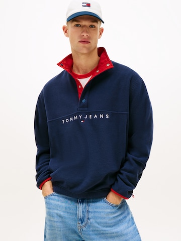 Tommy Jeans Svetr – modrá: přední strana