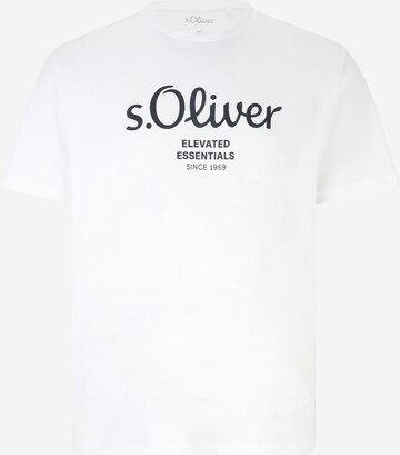 s.Oliver Men Big Sizes T-Shirt in Weiß: predná strana