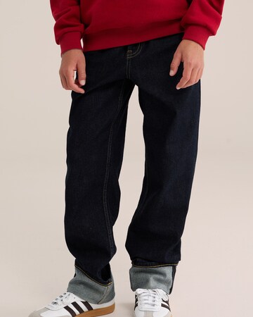WE Fashion - Loosefit Calças de ganga em azul