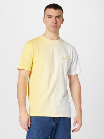 T-Shirt Tommy Jeans en jaune : devant