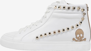 Scalpers High-Top Sneakers 'Studs' in White: front