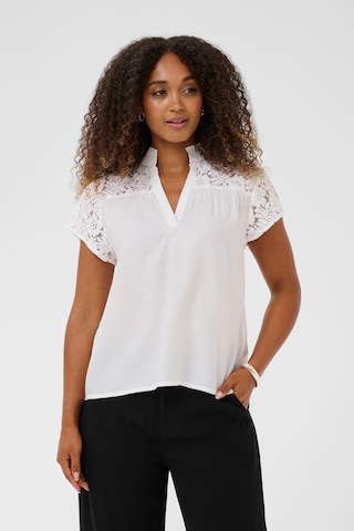Cream Blouse 'CRLiselin' in Wit: voorkant