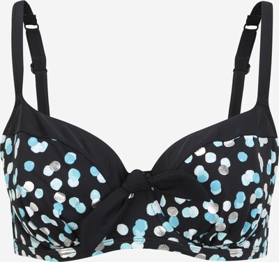 Sutien costum de baie 'Alhandra' Dorina pe bleumarin / albastru deschis / argintiu, Vizualizare produs