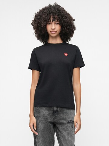 HUGO Футболка 'Damacia_6' в Черный: спереди