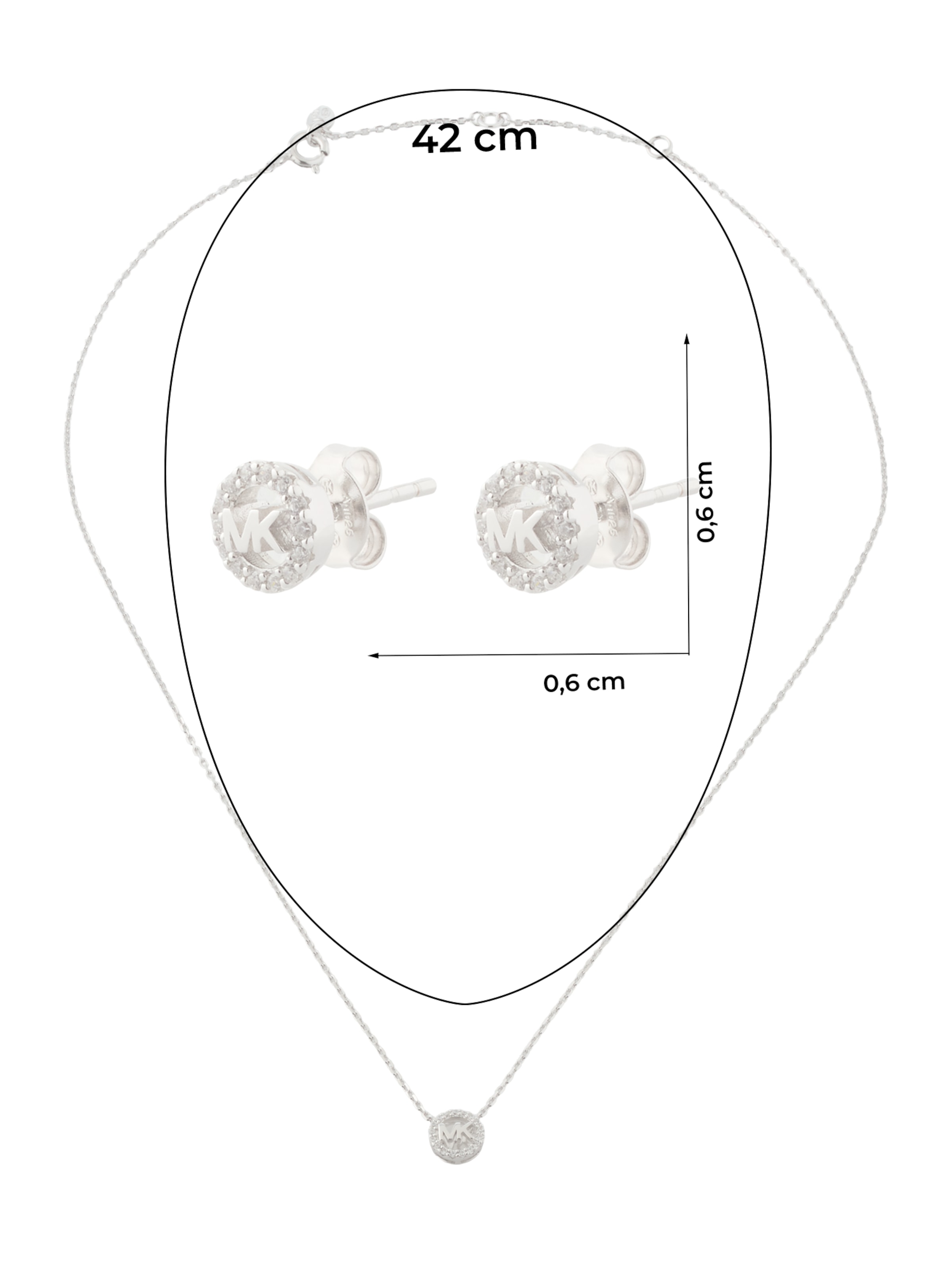 MICHAEL Michael Kors - Conjunto de joyería en plata