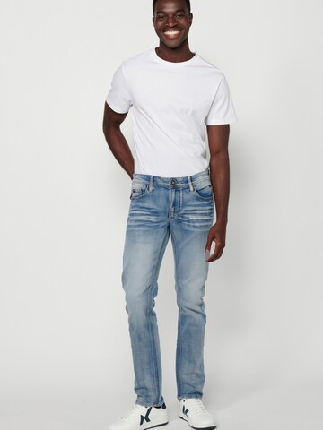 KOROSHI Slimfit Jeans i blå