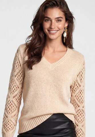 faina - Jersey en beige