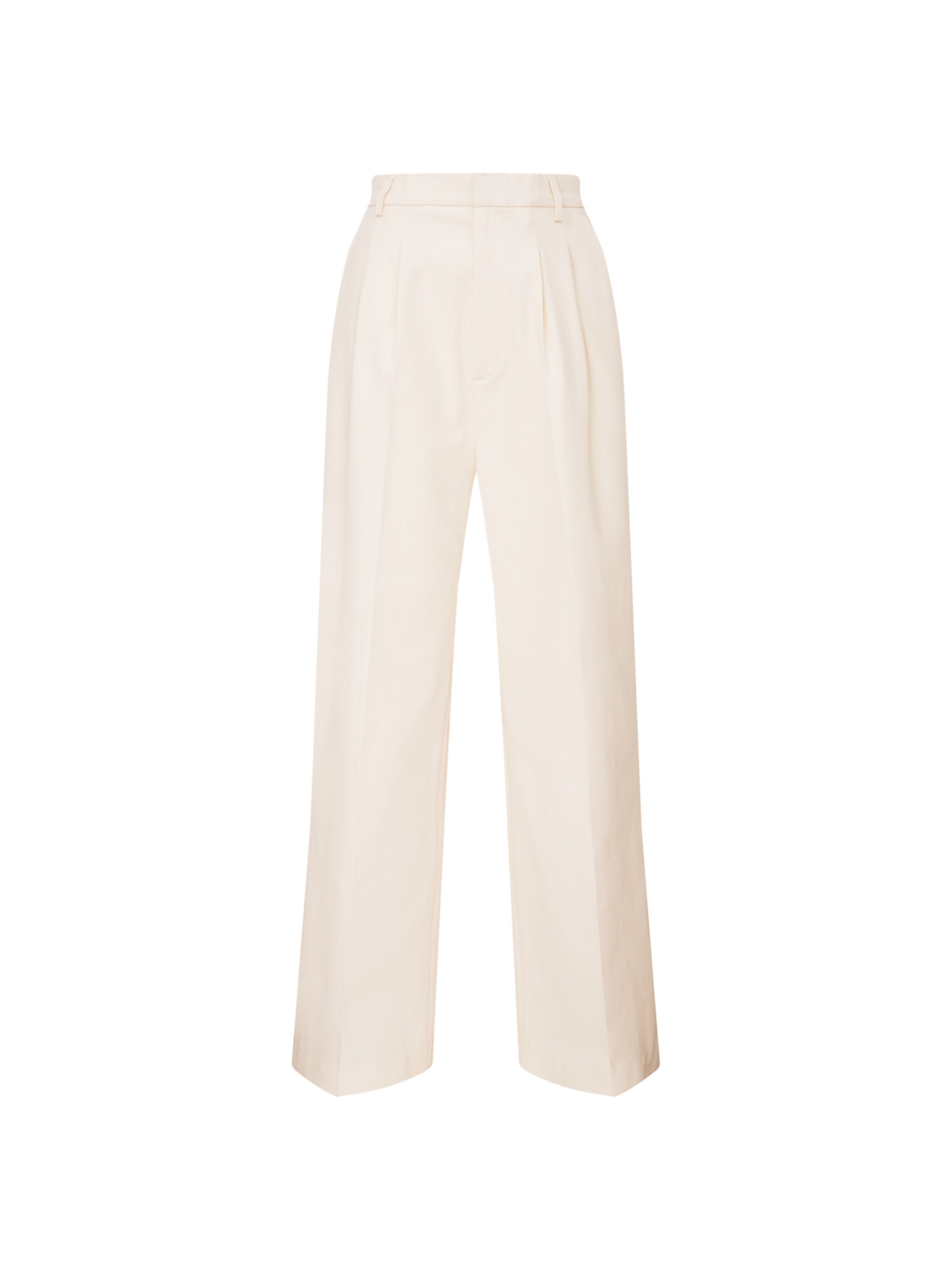 SEIDENSTICKER Regular Broek 'Schwarze Rose' in Beige: voorkant
