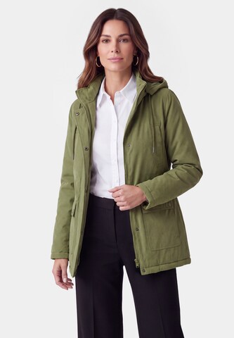 Veste mi-saison Usha en vert : devant