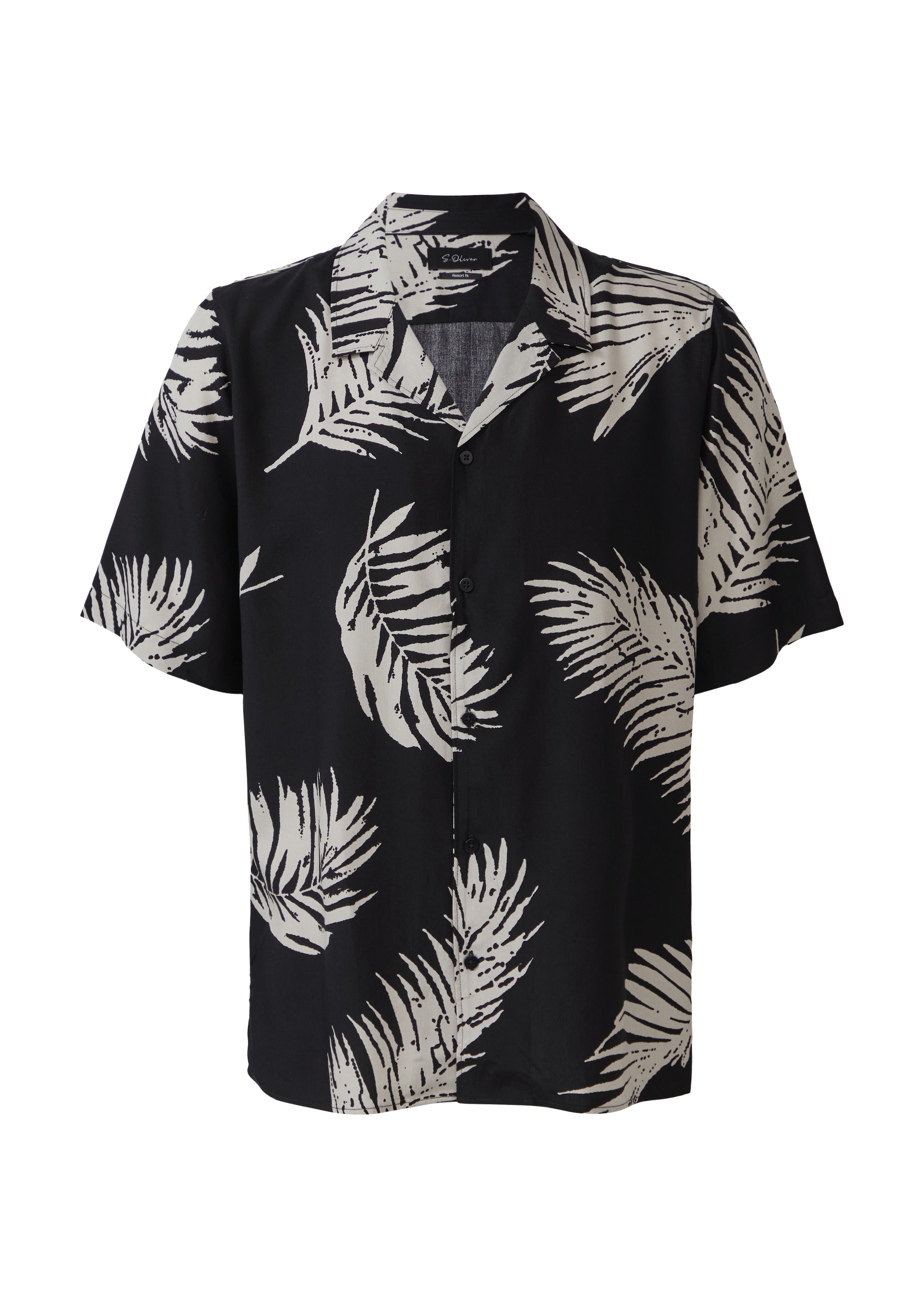Coupe regular Chemise s.Oliver BLACK LABEL en noir : devant