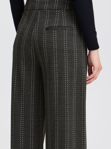 ICHI Wide Leg Hose 'RUTI' in Grau