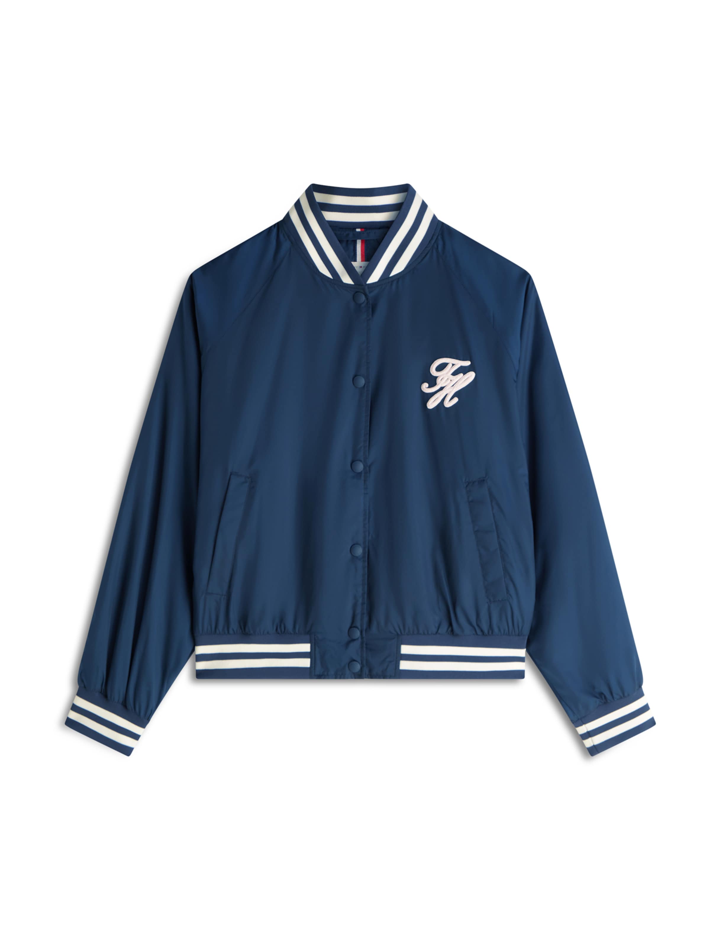 TOMMY HILFIGER Veste mi-saison en bleu foncé / blanc, Vue avec produit