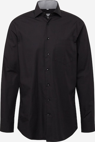 SEIDENSTICKER Koszula biznesowa w kolorze czarny: przód