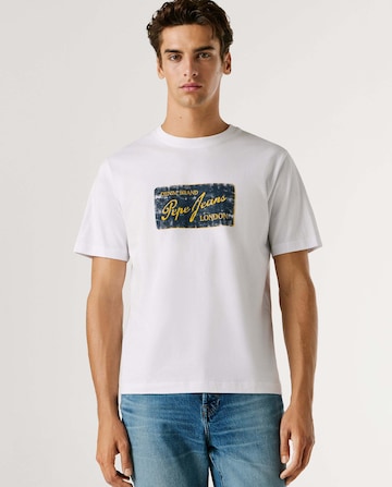 T-Shirt 'Suen' Pepe Jeans en blanc