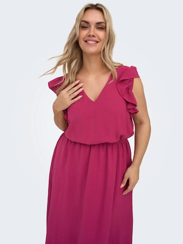 ONLY Carmakoma - Vestido 'CARMETTA' em vermelho