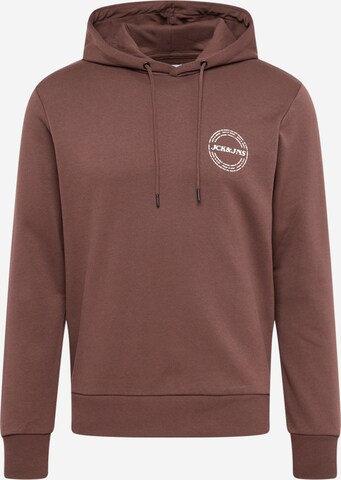 JACK & JONES Sweatshirt 'JAKE' in Braun: predná strana