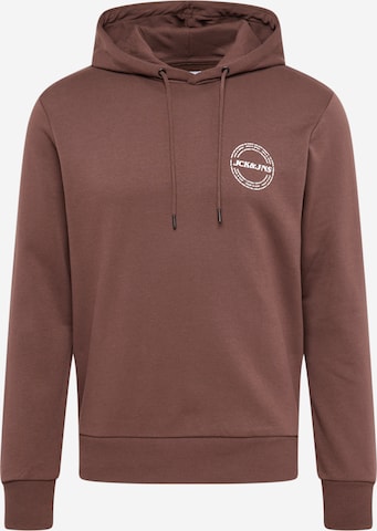 JACK & JONES Sweatshirt 'JAKE' in Brown: front