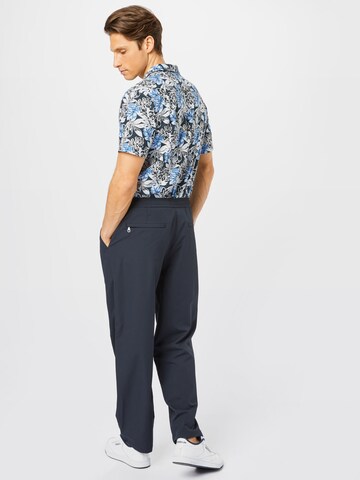 FARAH Loosefit Hose 'GREENPORT DOBBY' in Blau