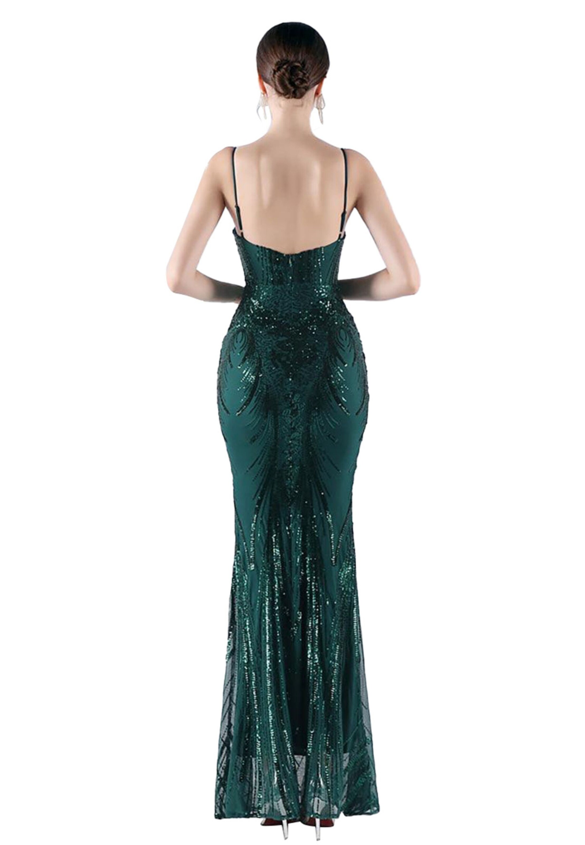 Moda Minx Abendkleid 'Gabrielle' in Grün