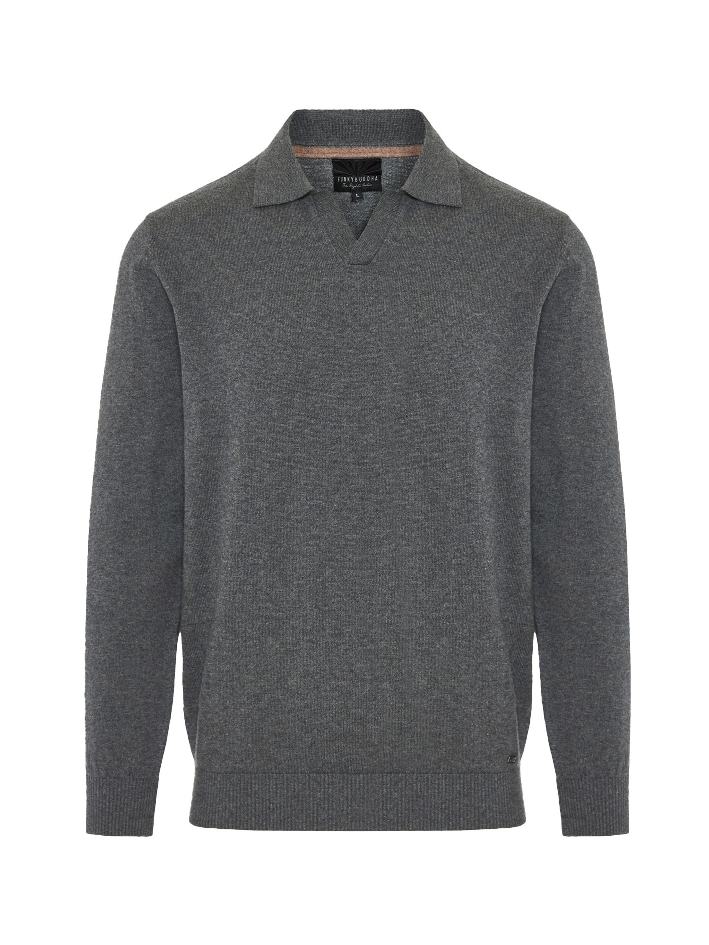 Funky Buddha Sweater in Grey: front