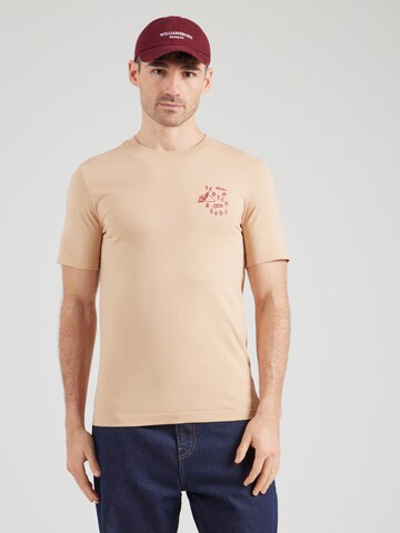 SCOTCH & SODA - Camiseta en beige: frente