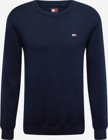 Tommy Jeans Sweater 'ESSENTIALS' in Blue: front