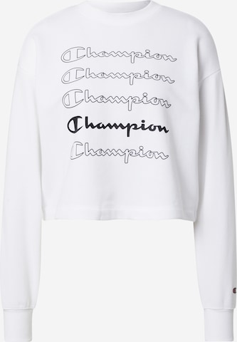 Champion Authentic Athletic Apparel Sweatshirt in White: front