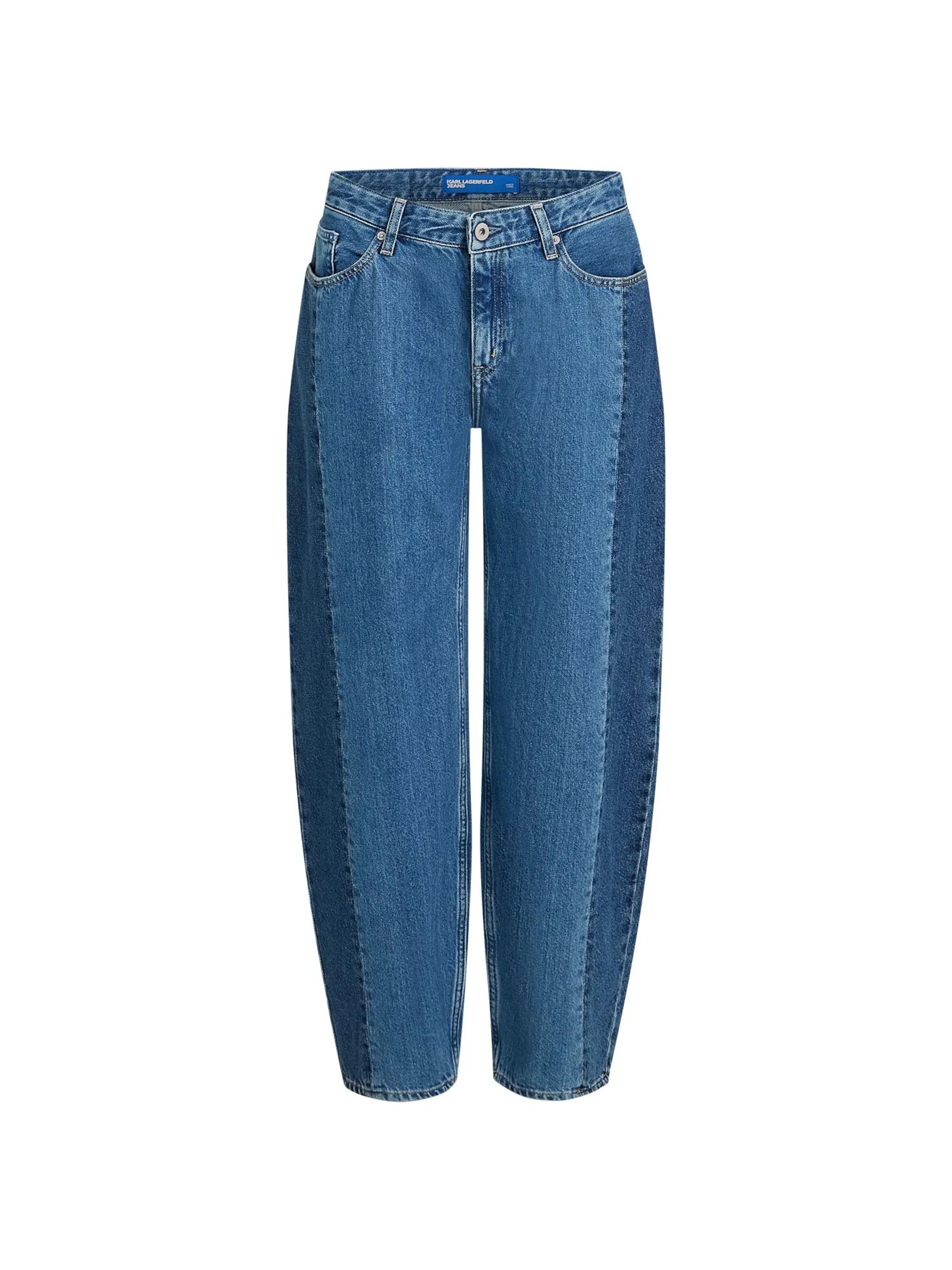 KARL LAGERFELD JEANS Barrel Džíny – modrá: přední strana