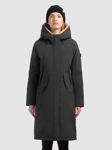 khujo - Sobretudo de inverno 'Ciela' em cinzento: frente