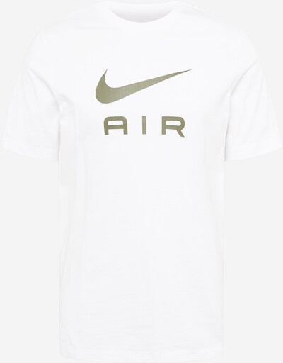 Nike Sportswear T-Krekls, krāsa - olīvzaļš / balts, Preces skats