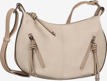 TOM TAILOR Crossbody Bag 'Caia' in Beige: front