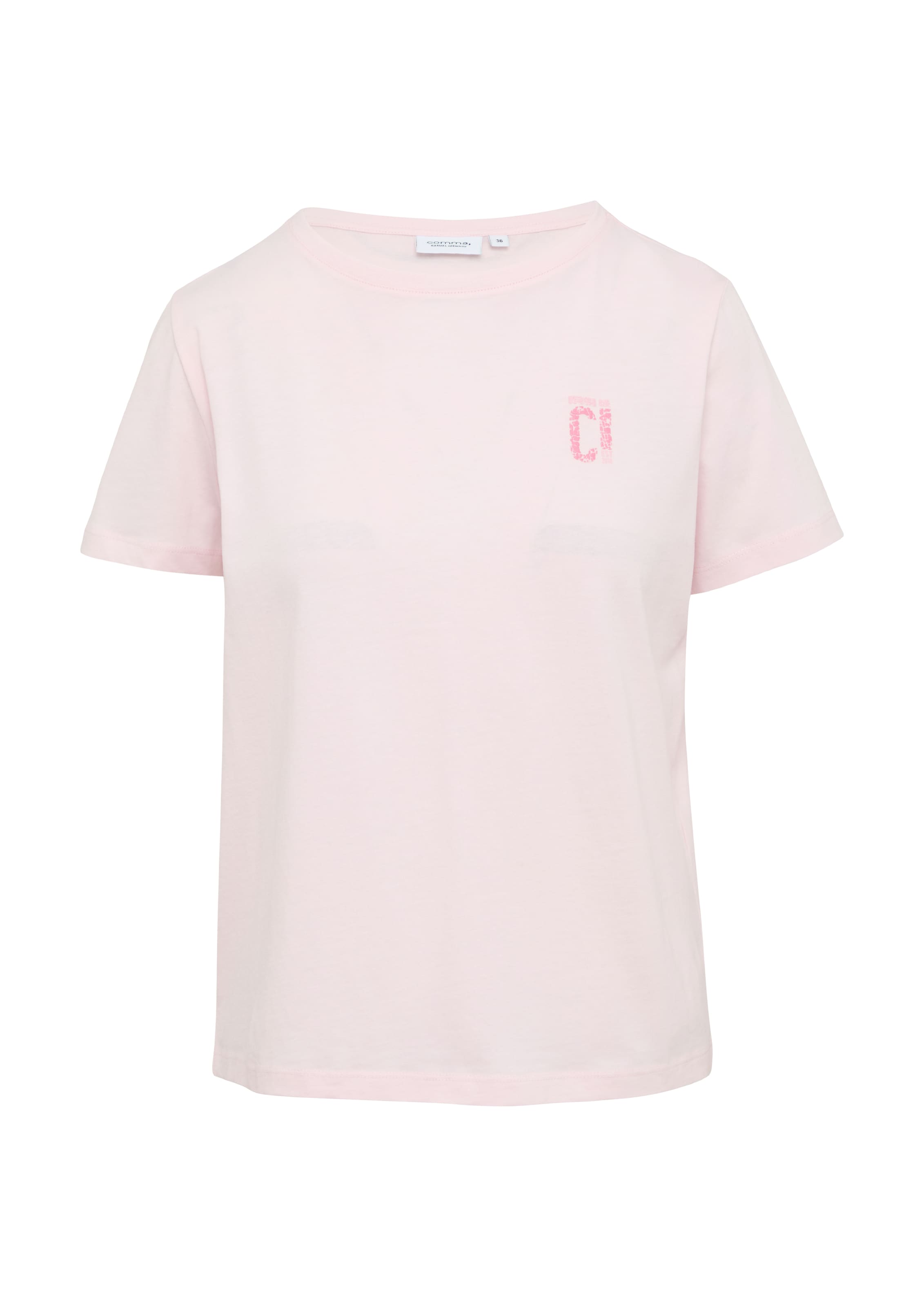 comma casual identity Μπλουζάκι σε ροζ: μπροστά