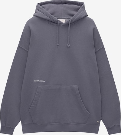 Pull&Bear Sweatshirt i røgblå / hvid, Produktvisning