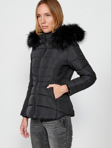 KOROSHI Winterjacke in Schwarz