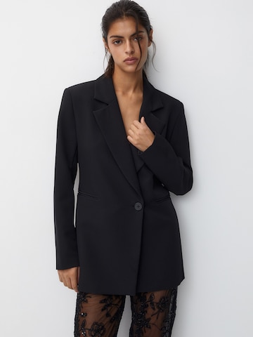 Blazer Pull&Bear en noir : devant