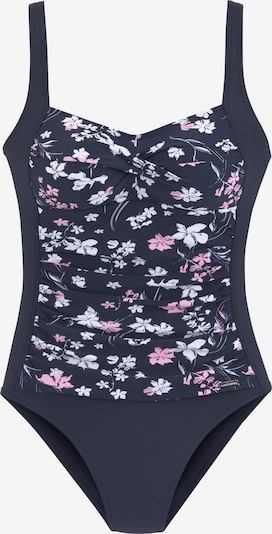 LASCANA Peldkostīms, krāsa - tumši zils / rozā / balts, Preces skats