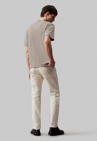 T-Shirt 'Nano' Calvin Klein en beige