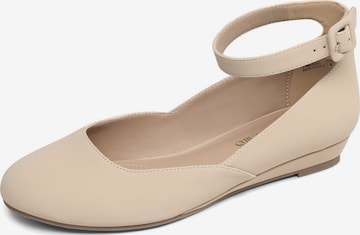 Ballerines 'DREAM PAIRS Ballerinas Damen Flache Schuhe Damen' Dream Pairs en beige : devant