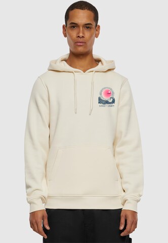 Sweat-shirt 'Sunset Charm' Merchcode en blanc : devant